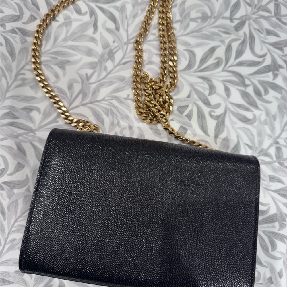 YSL black bag with gold chain - Picture 7 of 9